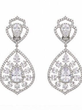 Elegant Clip-on Chandelier Earrings